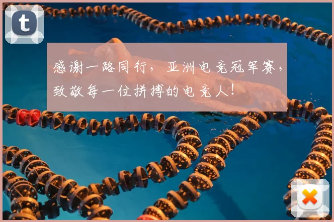 感谢一路同行，亚洲电竞冠军赛，致敬每一位拼搏的电竞人！